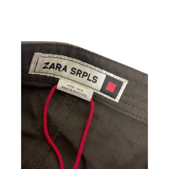 Zara SRPLS Womens Wrap Skirt Size XS Brown Midi Belted 9202/213 NWT - Picture 6 of 12